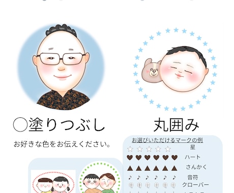 むちっとまるっと似顔絵描きます 「ちょっと描いてほしい♡」を、かわいくカタチに。 イメージ2