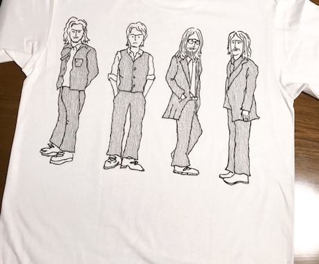 イラストデザイン、手書きTシャツを作成しています あなたの好みのデザインを私のタッチで唯一無二のイラストに イメージ2