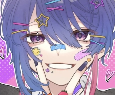 SNS等に利用するアイコンをお描き致します アイコン、ヘッダーお描き致します イメージ1