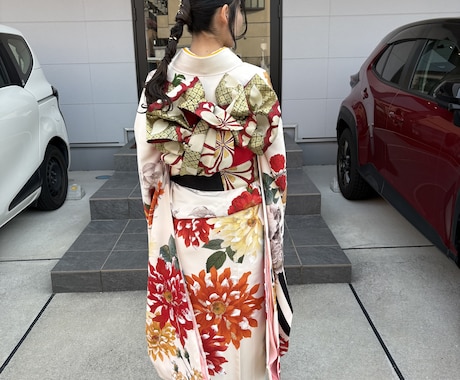 出張着付け致します 美容師歴20年以上で、苦しくない着付けが得意です！ イメージ2