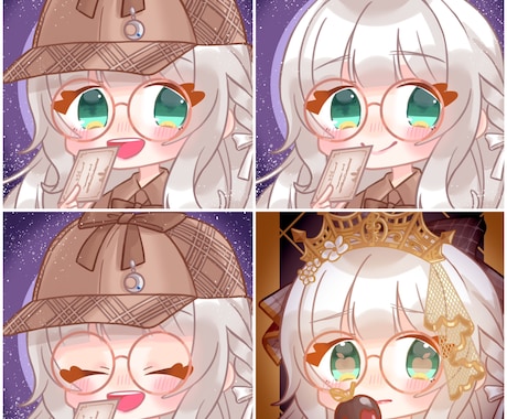 アイコンイラスト描きます かわいいデフォルメキャラ描きます！頭身絵も可です！ イメージ1