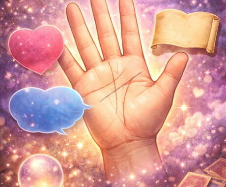 手相占いで今の状態とこれからの流れを読み解きます 写真1枚でわかる│やさしい手相鑑定 イメージ1