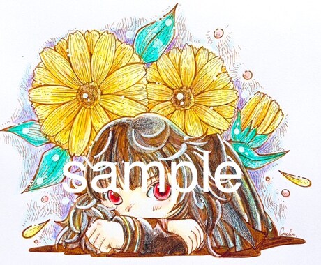 お誕生日プレゼントにピッタリなイラスト描きます アナログならではのイラストを描きます。 イメージ2