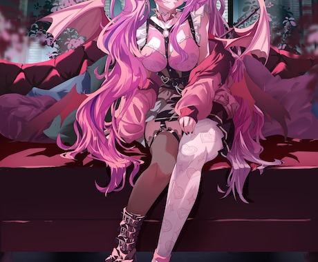 鮮やかで目を惹く一枚絵を描きます 背景つきや全身絵、男性キャラも可 イメージ2