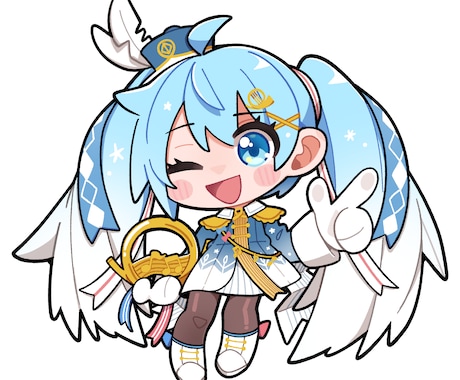 SDキャラ制作します！明るい絵柄で仕上げます アイコンやサムネに使えるポップな明るいキャラクターを描きます イメージ2