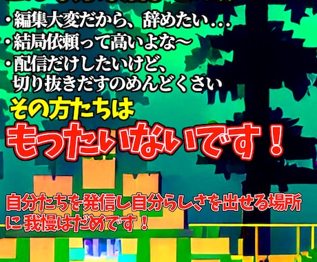 縦型動画編集を受け付けています 丸投げOK！わかりやすい動画を！ イメージ2