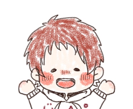 SNS用のゆるーくふんわり手描きイラスト描きます 安くてかわいいアイコンが欲しい方にオススメ！ イメージ1