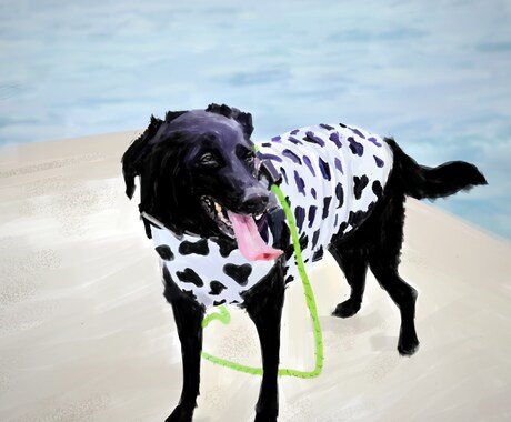 ペットちゃんのイラストを制作します お家の壁にもワン・ニャン・ピョン イメージ2