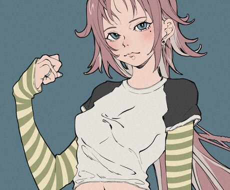 線画メインの絵柄であなたのアイコンを描きます 線画メインの個性ある絵柄であなたのアイコンを制作致します。 イメージ1