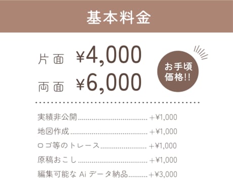 雰囲気が伝わる・分かりやすいチラシを作ります １つ１つ丁寧にデザインします！│特別価格で提供中！ イメージ2