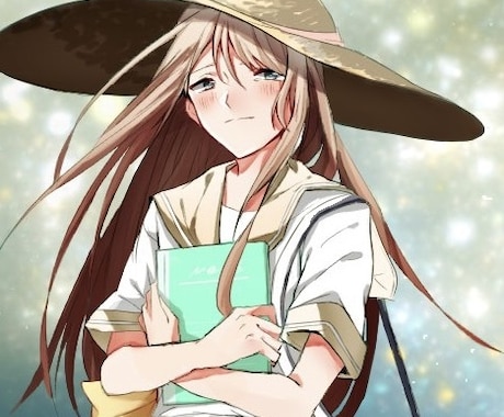 キラキラ アイコンイラスト(値下げ中) 描きます かわいい オリジナルキャラクター アイコンイラスト描きます！ イメージ1