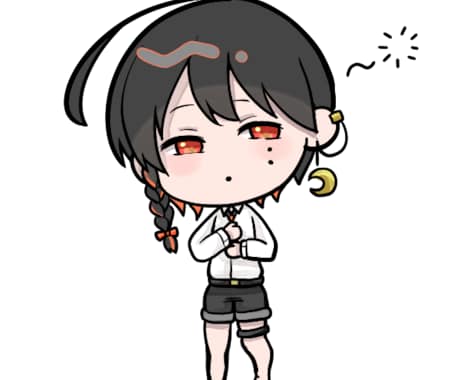 パステルなミニキャラます ふわっと可愛いSDイラストやLINEスタンプ向け！ イメージ2