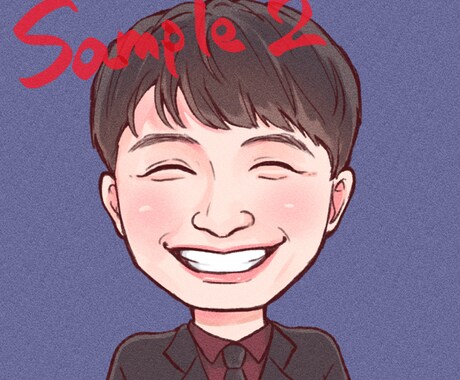 期間限定☆ほんわか似顔絵お描きします 手書き風タッチで優しい印象に仕上げますˊᵕˋ イメージ2