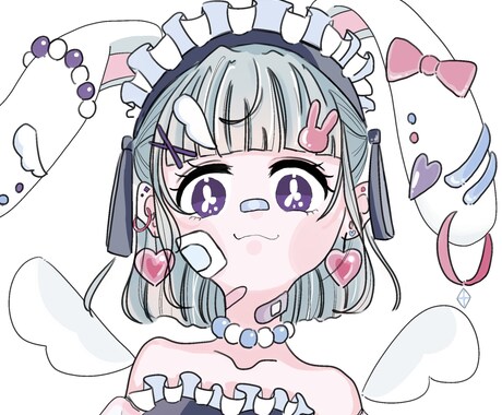 SNSで使えるかわいいアイコンを安く制作します 本人様の写真や、好きな色・絵文字からオリジナルアイコンを！ イメージ2