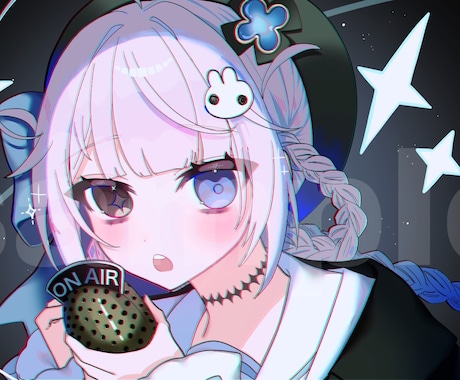 可愛い萌え系イラスト制作します VTuberさんや配信さんなどのイラストお手伝いいたします イメージ1
