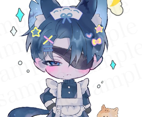 デコラ風SDキャラ制作します 可愛くデコったキャラクターでひと味違う魅力をお届けします！ イメージ2