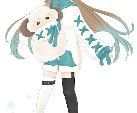 SNSアイコン等可愛いイラストお描きします アイコン以外の立ち絵や一枚絵、歌ってみたサムネも◎ イメージ1