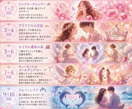 10日間♡恋愛運を育てる遠隔ヒーリングします 恋愛運の土台を整える10日間♡⋆* イメージ2