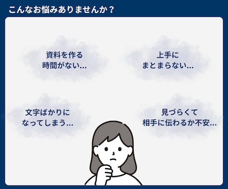 ビジネス資料を見やすい図解スライドに整えます 複雑な情報を整理し、読む資料を「見る資料」に変えます イメージ2