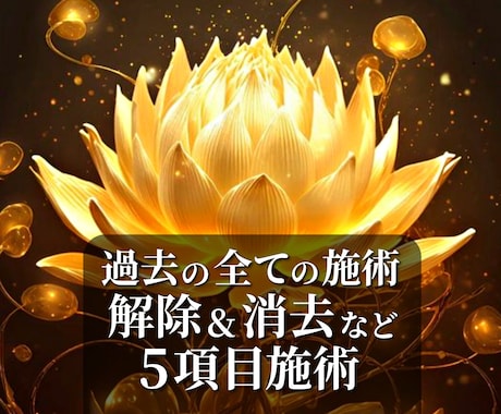 縁結び・思念伝達等を消去解除など★5項目施術します ☆過去に受けた全ての施術に対応☆現状が悪化してしまった方へ☆ イメージ1