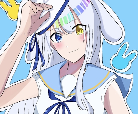 夏に向けた量産イラスト描きますます 風に揺れるセーラー服が涼しげで可愛い！夏のイラスト描きます イメージ2