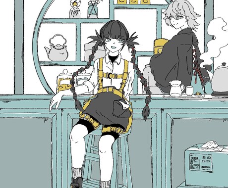 背景込みの静かな空気感の一枚絵を描きます MV／CDジャケット／本の挿絵など イメージ2