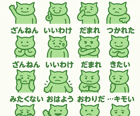 毒舌キャラのLINEスタンプ8個から〜作ります キャラ制作・セリフ提案・まるっとおまかせ！ イメージ2