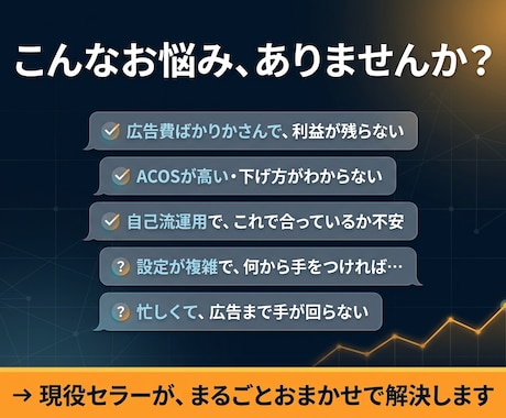 おまかせ｜現役セラーがAmazon広告を代行します 打ち合わせ不要。チャットと月次レポートで完結する広告運用 イメージ2