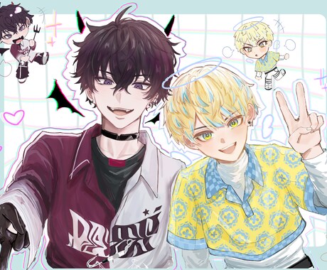 商業利用◎歌ってみた・MVイラスト作成します VTuberとして活動中の方必見！！ イメージ2