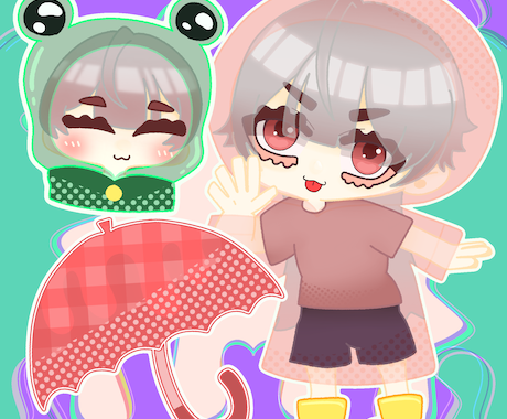 6月つめこみ量産イラストます 可愛いデフォルメキャラつめこみイラスト イメージ2