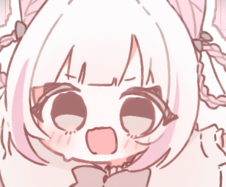 お顔ドアップのイラスト描きます お顔ドアップ(バストより上くらい)のイラストを描きます！ イメージ1