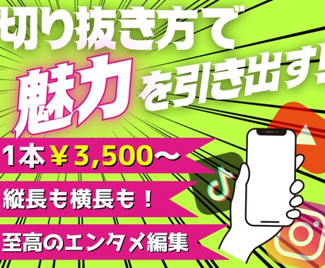 配信者･Vtuberさんの切り抜き動画編集します 長さで選べる3プラン￤エンタメ編集でもっと面白く￤丸投げも◎ イメージ1