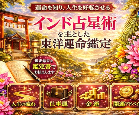 運命を知り人生を好転させる本格鑑定を行います 運命学、古神道の学びに加え、消費生活相談員の経験あり イメージ1