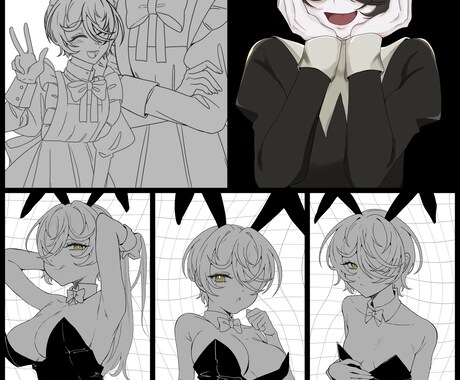 Xや他サイトでのアイコンや一枚絵描きます かわいい女の子を描くのが得意です！！！ イメージ2