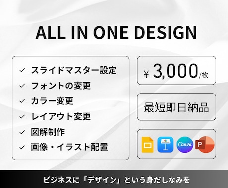パワポのスライド作成/リデザインします イメージ1