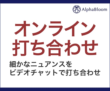 ビデオチャットを使用した打ち合わせができます 更に高度な要約をお求めの方にオススメです イメージ1