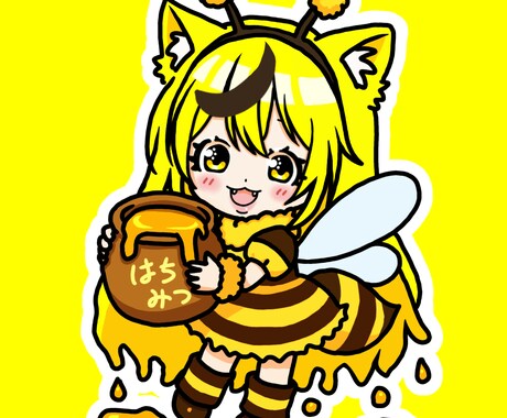 かわいいちびキャラ・女の子イラスト描きます イメージ1