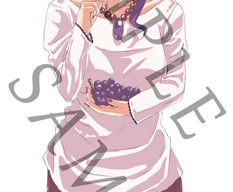 Grape mascot characterます To the mascot of the website. イメージ2
