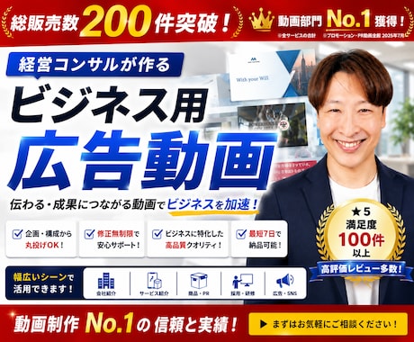 経営目線で「売れる」広告動画を作ります イメージ1