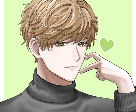 SNS用アイコンをお描きします イケメンな男性アイコンをお求めの方へ イメージ1