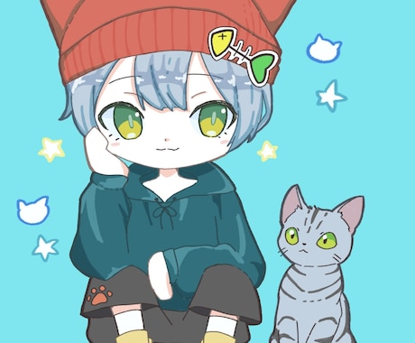 アイコンにぴったり！ポップなイラスト制作します アイコンや自分のグッズなどに使えるイラストを制作します！ イメージ2