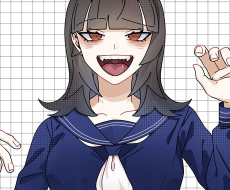 女の子や男の子のキャラクターを描きます 単体から複数の人物、受け付けております！ イメージ1