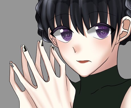 上半身のかわいい女の子のアイコンイラスト描きます あなたの好みの女の子を再現します！ イメージ2