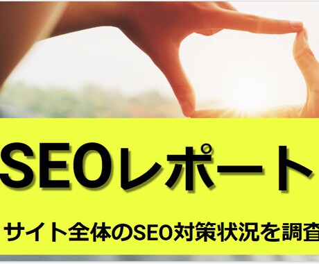 WEBサイト全体のSEO対策レポートを作成します 月次診断としても◎安価で高品質なSEOレポートで売上アップ！ イメージ1