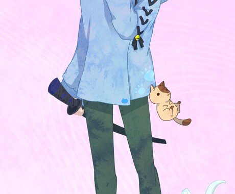 アニメ風全身立ち絵描きます おまけ程度に動物や機械もOKです！ イメージ2