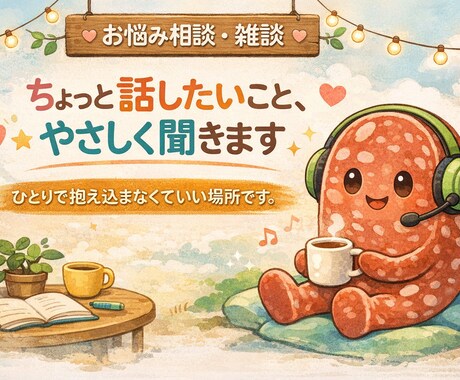 モヤモヤした気持ちゆるく話せます どんな小さなお悩みでもあなたのペースでゆっくりお話しください イメージ1