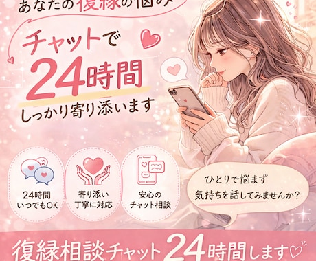 復縁・失恋に特化したお悩み相談承ります 24時間話し放題！！心のデトックスしませんか？ イメージ1