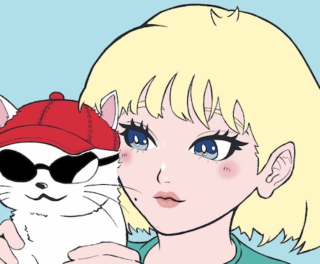 シンプルでかわいいイラストをお届けします イメージ1