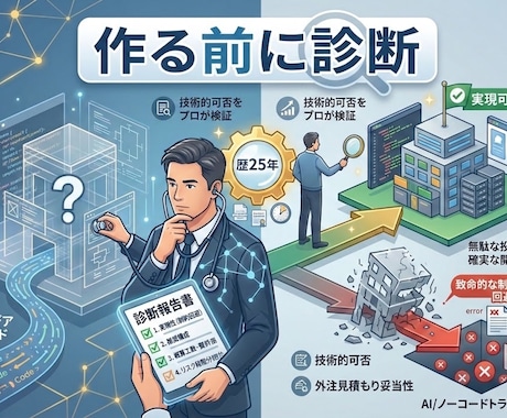 作る前に実現できるか診断します イメージ1