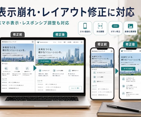 Webサイトの修正・追加をします HTML/CSSJavaScript・WordPress対応 イメージ2